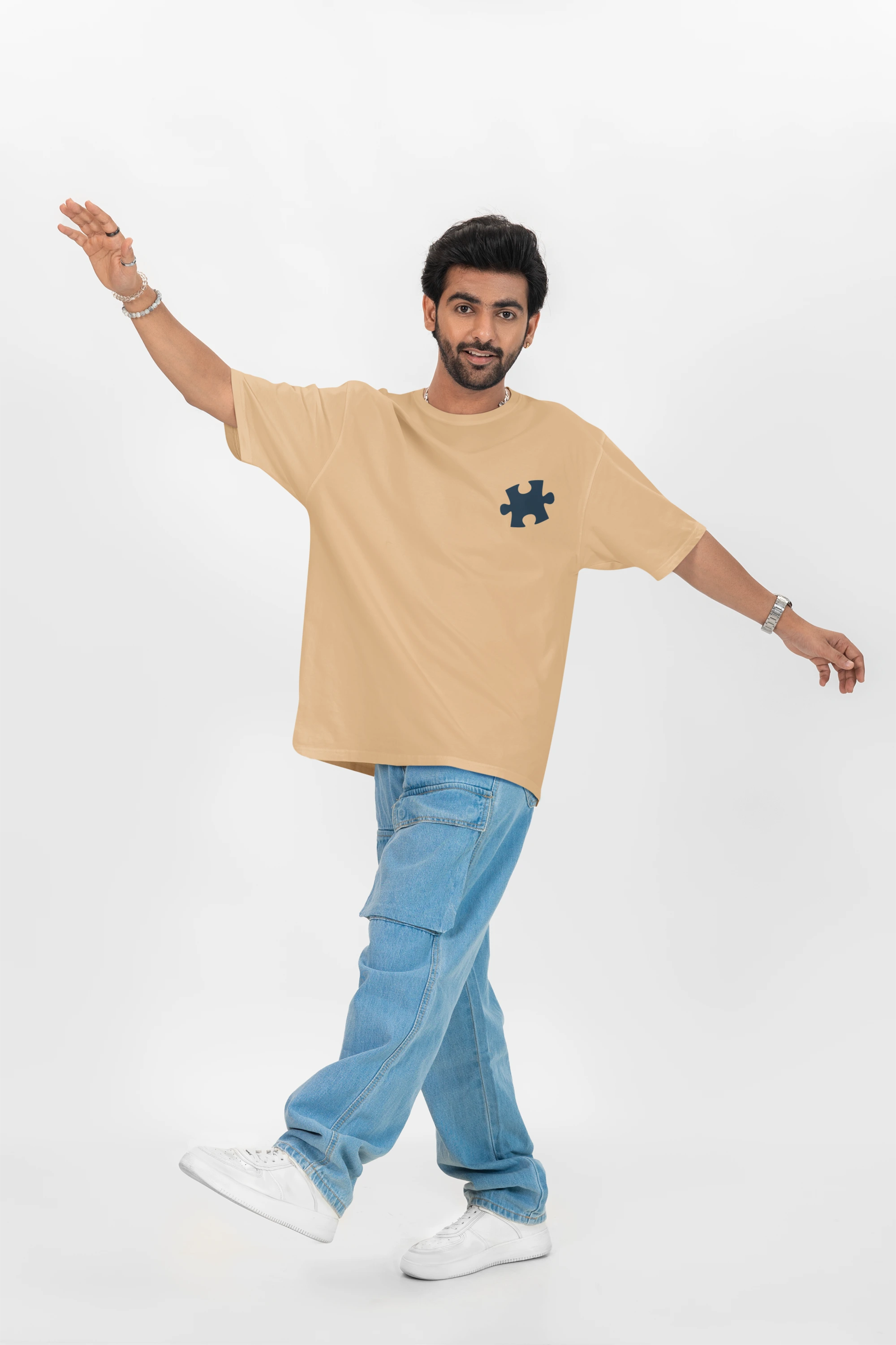 Solid T-Shirt - Beige